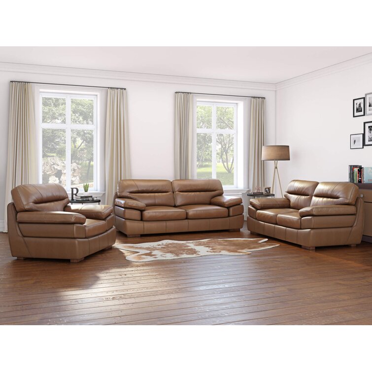 Wayfair leather 2024 furniture sets